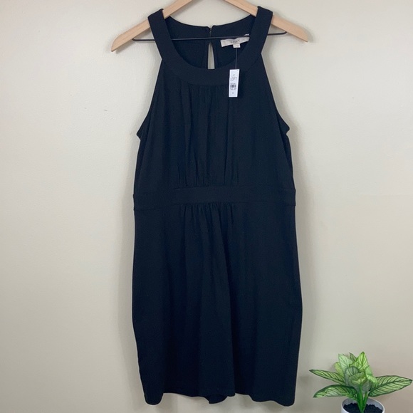 LOFT Dresses & Skirts - NWT Loft Black Cotton Blend Dress Size Medium